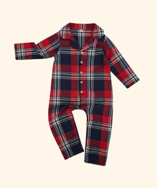 Baby/Toddler Tartan All In One (Pajamas)