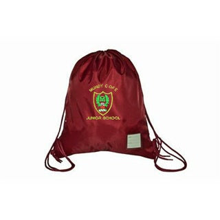 Mundy C. E. Junior School - PE Kit Bag-Maroon