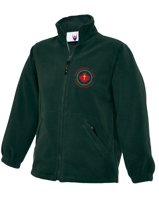 Mapperley C of E Primary School - Fleece Jacket  -  Bottle Green