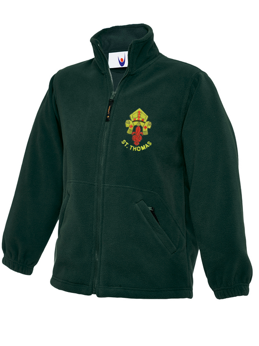 St Thomas Catholic Primary School - Fleece Jacket  -Bottle Green