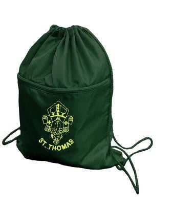 St Thomas Catholic Primary School - PE Kit Bag - Bottle Green