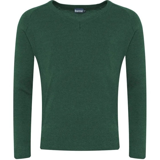 Knitted V-Neck Jumper