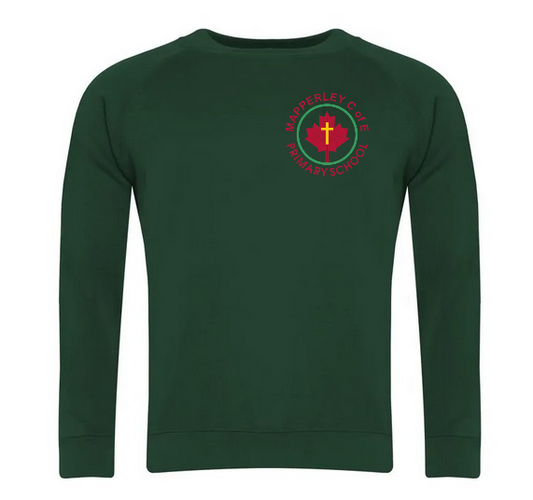 Mapperley C of E Primary School - Sweatshirt-Bottle Green