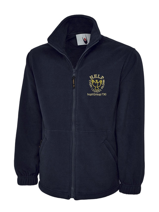 Classic Full Zip Fleece Jacket XS-6XLwith logo