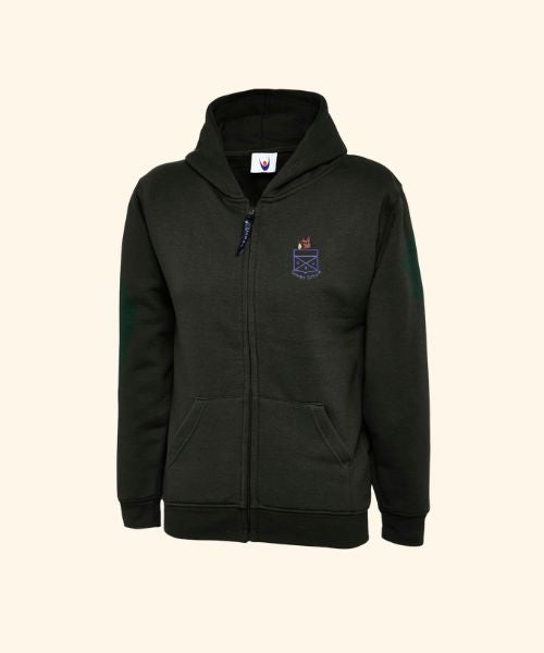 Granby School Sports Zipped Hoodie-black