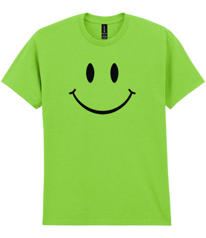 80s Smiley Face Adult t-Shirt