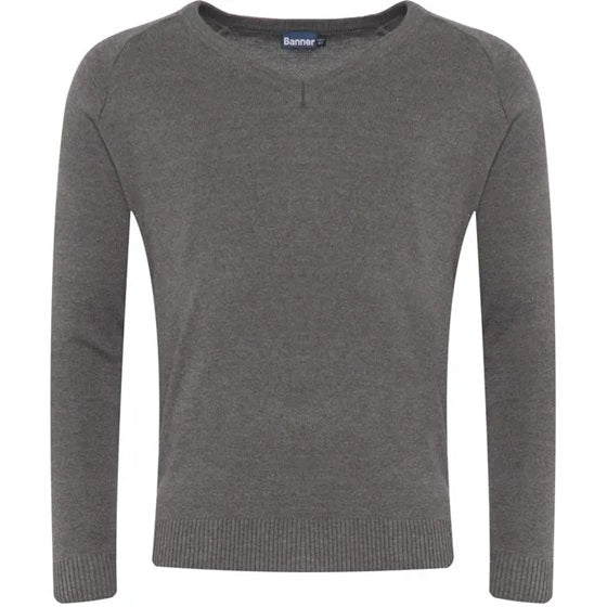 Knitted V-Neck Jumper