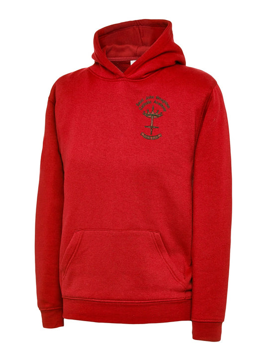 St John Hooded Sweatshirt - Red