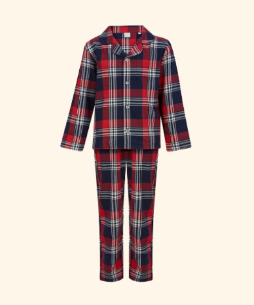 Kids Tartan Lounge Set (Pajamas)