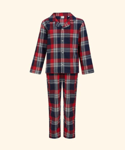 Kids Tartan Lounge Set (Pajamas)