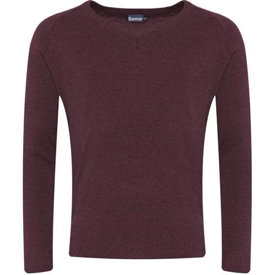 Knitted V-Neck Jumper