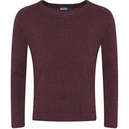 Knitted V-Neck Jumper