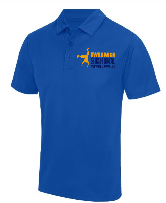 Swanwick School and Sports College - Polyester Polo Shirt - Royal Blue - Hot Pink