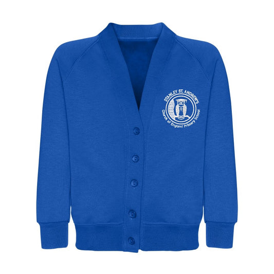 Stanley St. Andrew's C of E Primary School - Cardigan Sweatshirt - Royal Blue