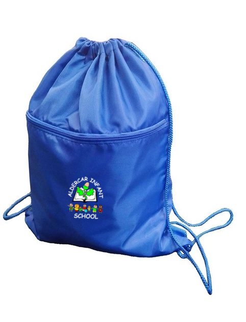 Aldercar Infants School -PE Kit Bag - Royal Blue