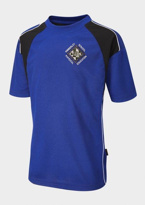 Kimberley sports top with school logo (Blue)