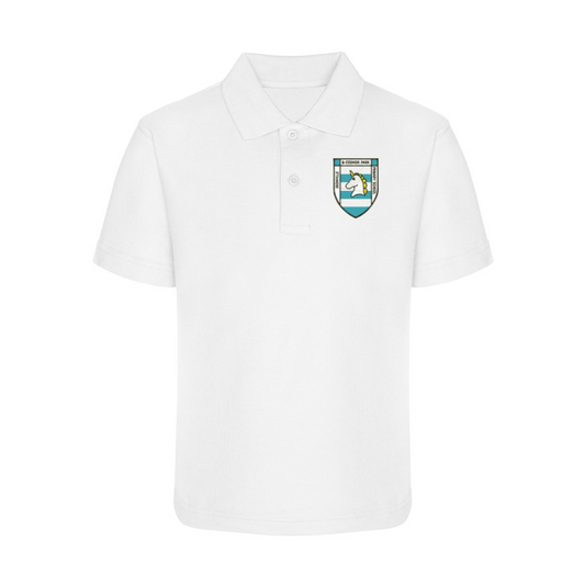Ironville & Codnor Park Primary School-Polo Shirt -white-Royal Blue