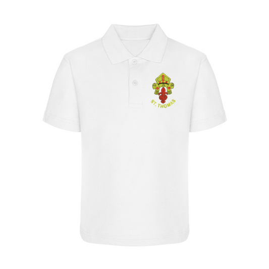 St Thomas Catholic Primary School -Polo Shirt  -  White