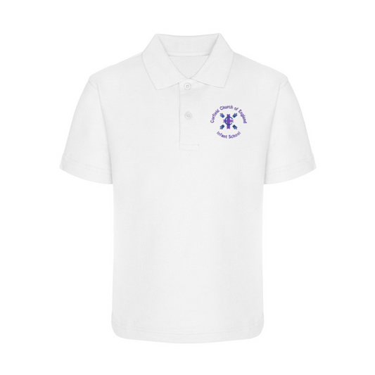 Corfield Church of England Primary School - Polo Shirt -White-Yellow