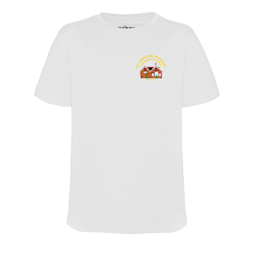Richardson Endowed Primary School -T-Shirt  -  White