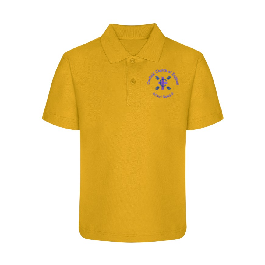 Corfield Church of England Primary School - Polo Shirt -White-Yellow