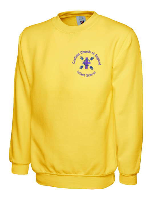 Corfield Church of England Infant School - Sweatshirt -Grey-Yellow