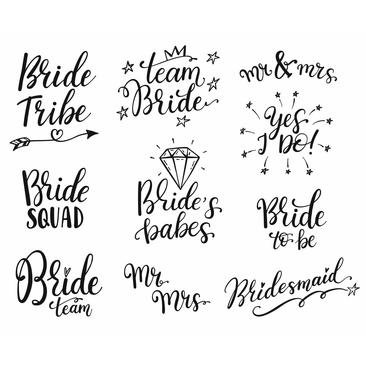 Bride / Bridesmaid Hoodie designs