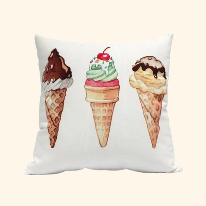 Personalised Cushion Cover 40cm x 40cm - Ice cream