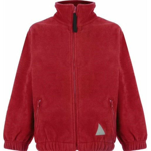 new-fleece-jacket-age-3-12-chaucer-infants-school Red