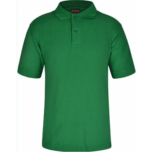 Polo Shirt - Age 2 - 12 - Plain - Emerald