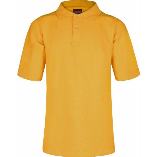 Polo Shirt - Age 2 - 12 - Plain - Gold