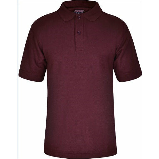 Polo Shirt - Age 2 - 12 - Plain - Maroon