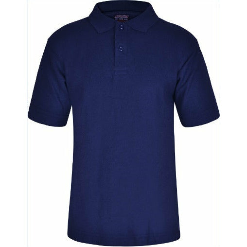 Polo Shirt - Age 2 - 12 - Plain - Navy