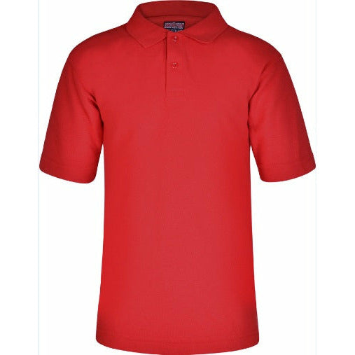 Polo Shirt - Age 2 - 12 - Plain - Red