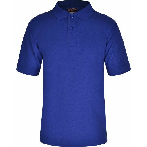 Polo Shirt - Age 2 - 12 - Plain - Royal