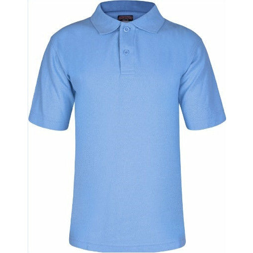 Polo Shirt - Age 2 - 12 - Plain - Sky Blue