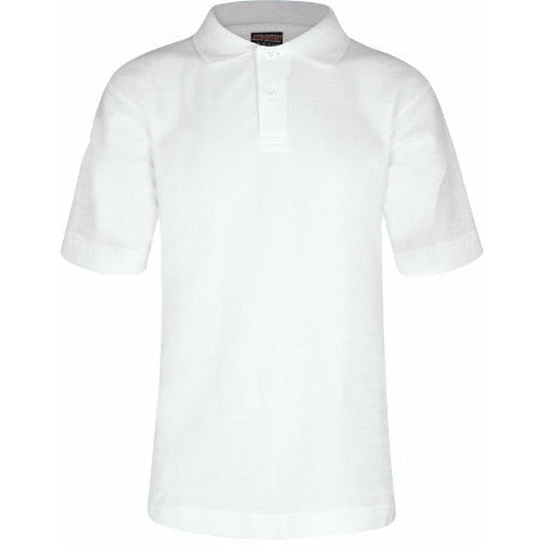 Polo Shirt - Age 2 - 12 - Plain - White