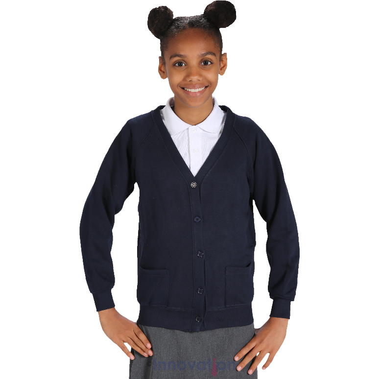 new-sweatshirt-cardigan-age-2-11-chaucer-infants-school Navy