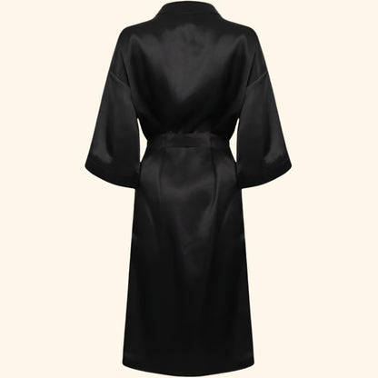 Personalised Bride & Bridesmaid Satin Dressing Gown / Robe - Wedding Collection
