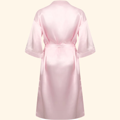 Personalised Bride & Bridesmaid Satin Dressing Gown / Robe - Wedding Collection