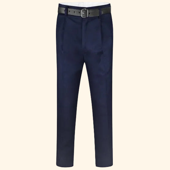 senior boys slim cut trouser navy