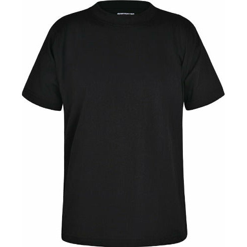 T-Shirt - Age 2- 14 - Plain - Black
