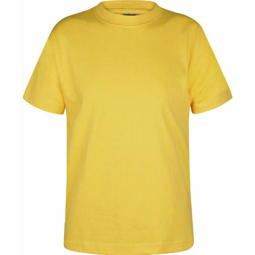 T-Shirt - Age 2- 14 - Plain - Gold