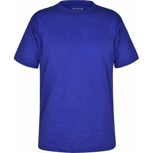 T-Shirt - Age 2- 14 - Plain - Royal Blue