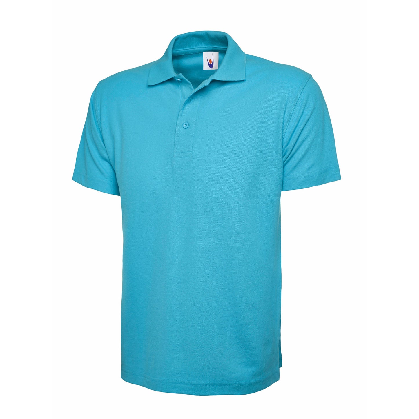 Childrens Classic Polo Shirt Sky Blue