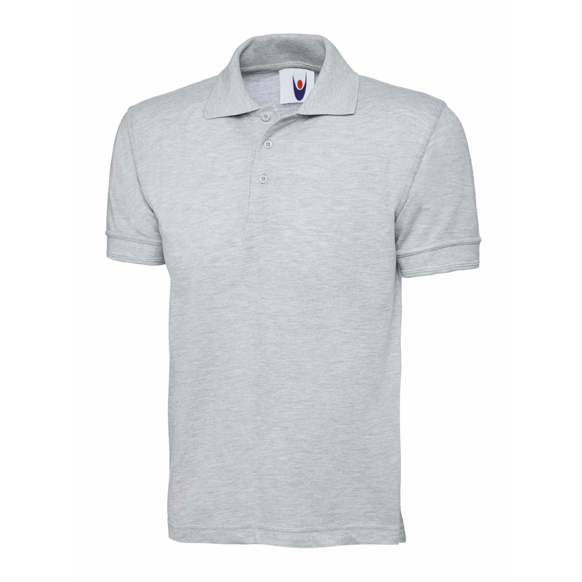 Heather grey essential polo