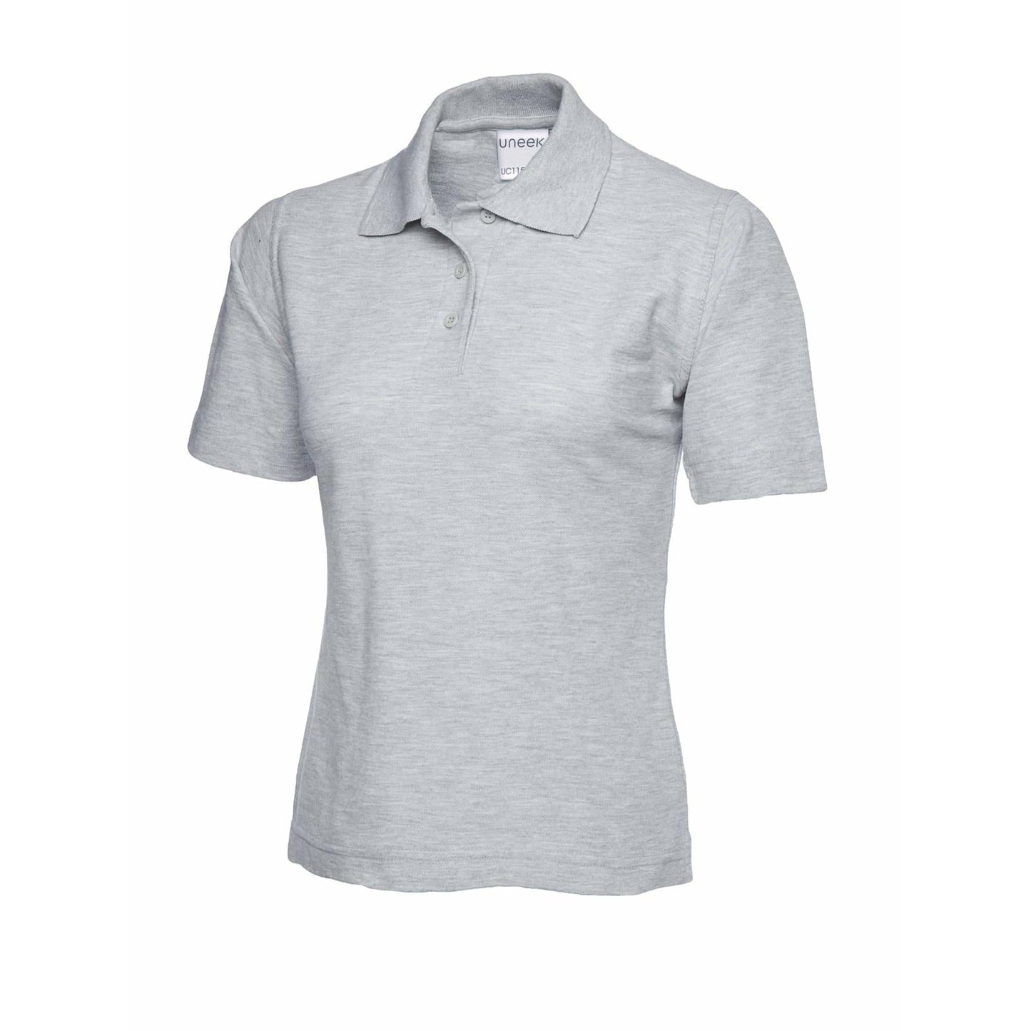 ladies-ultra-cotton-poloshirt Heather Grey