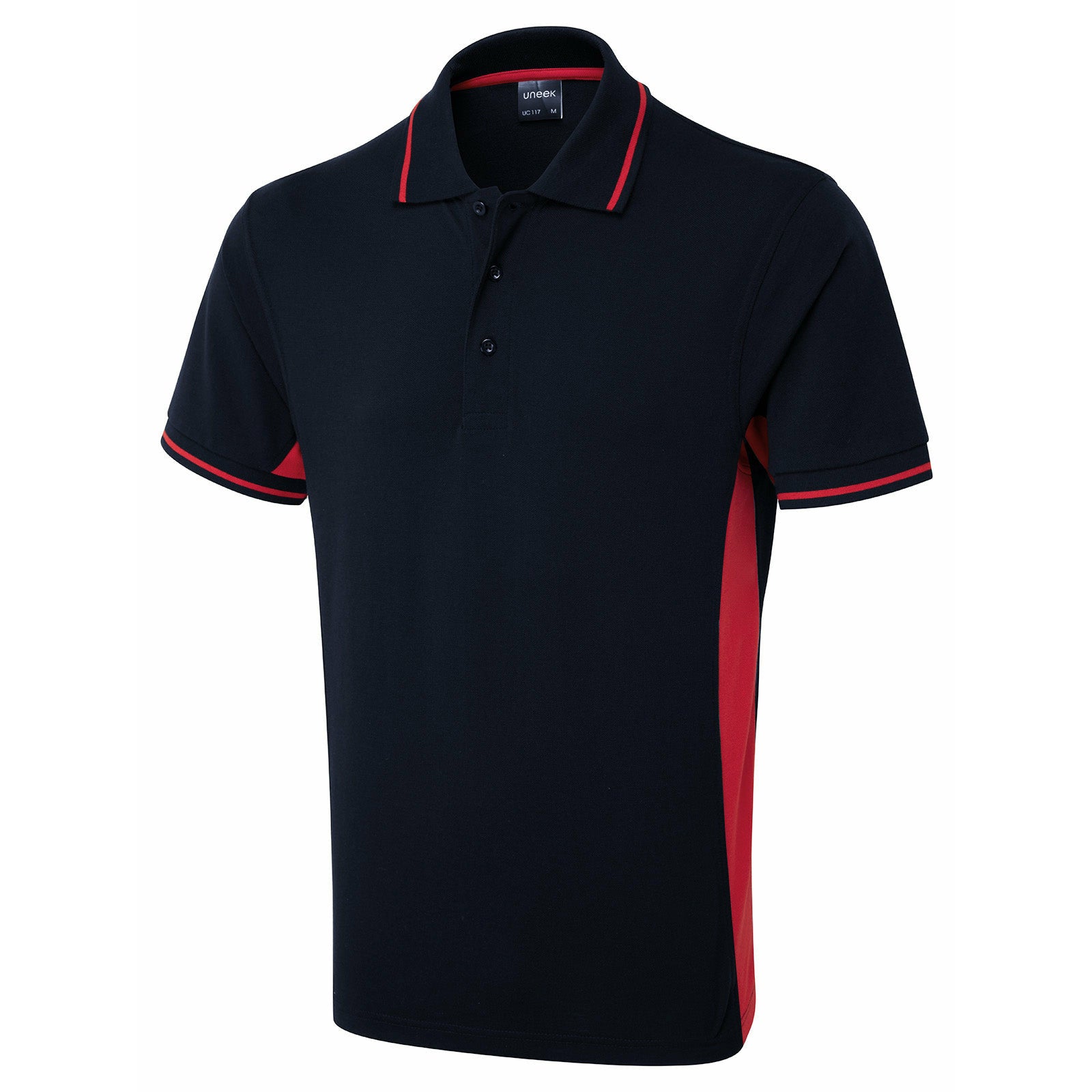 two-tone-polo-shirt navy red