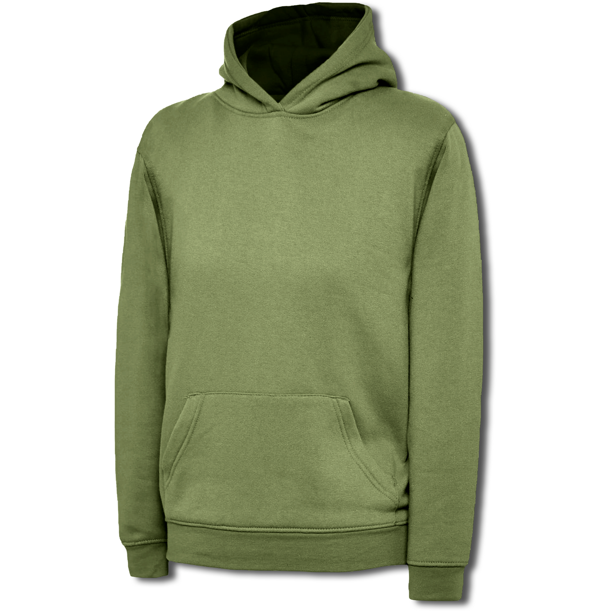 Childrens Hooded Sweatshirt (2 - 4 YRS) Military Green