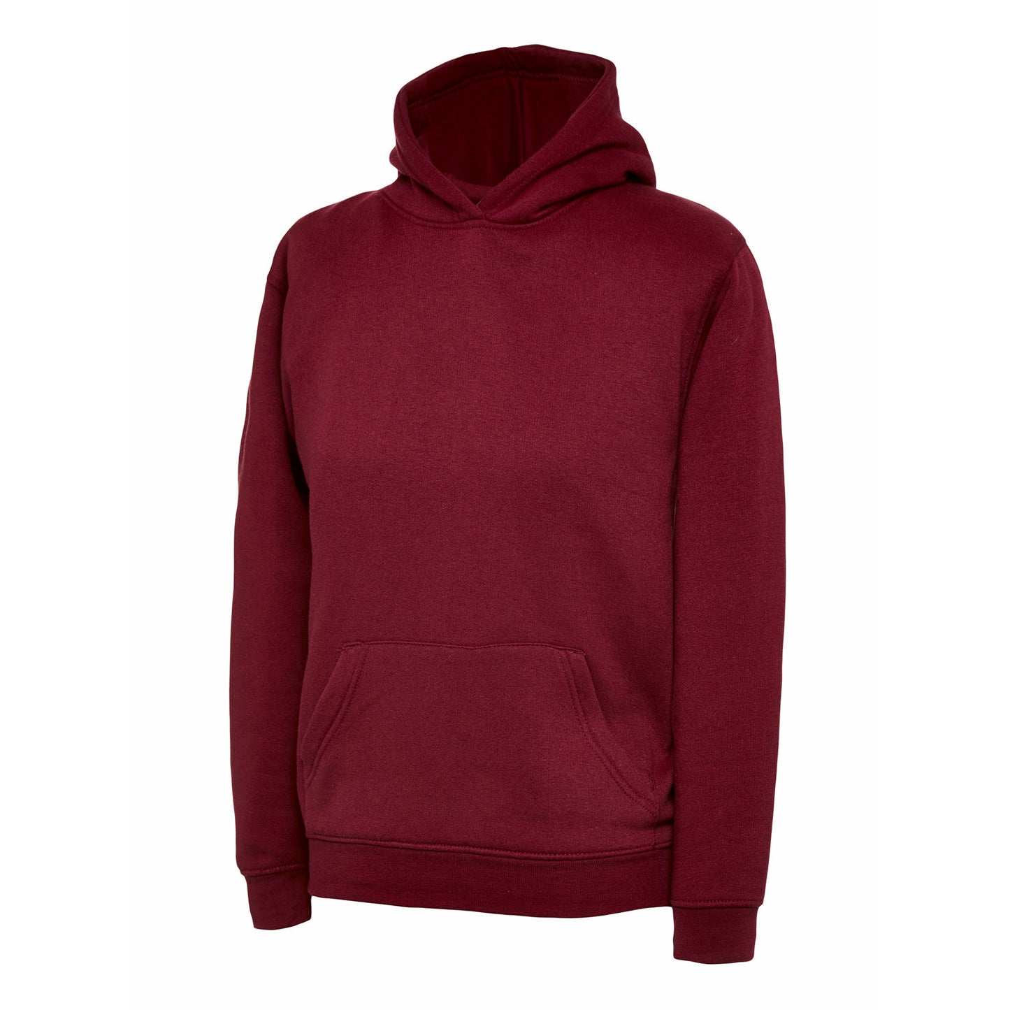 Hoodie - Age 3 - 13 - Plain - Maroon